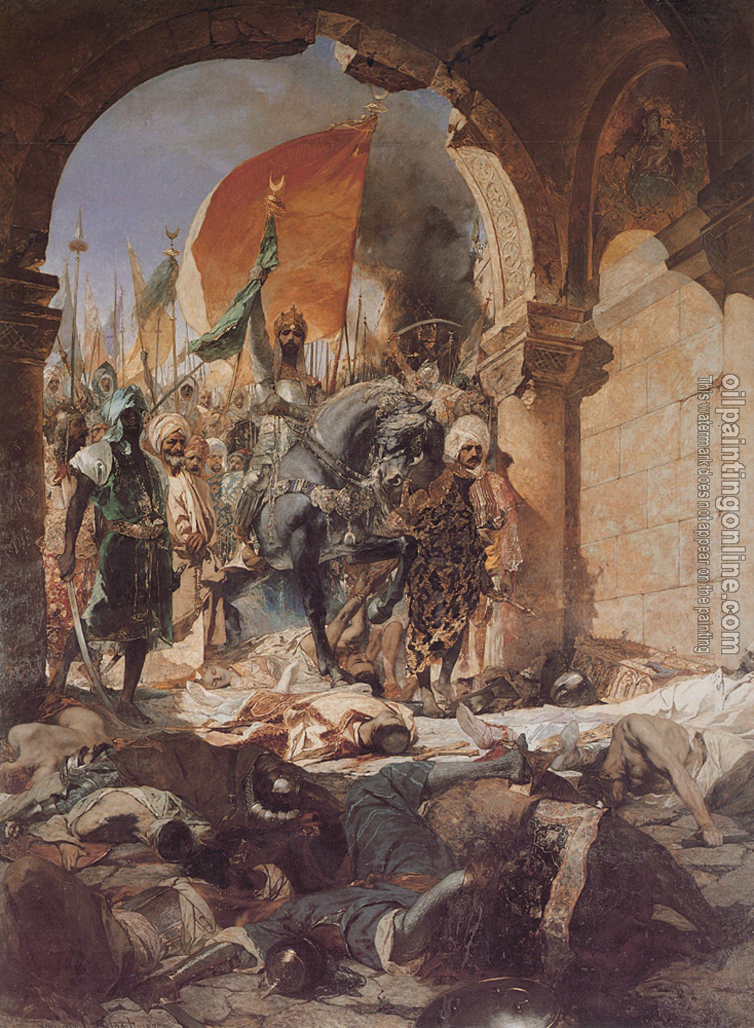 Benjamin Jean Joseph Constant - The Entry of Mahomet II into Constantinople